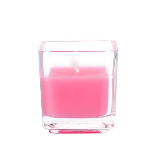 Jeco Jeco CVZ-035-8 Square Glass Votive Candles; Hot Pink - 96 Piece CVZ-035_8 - main